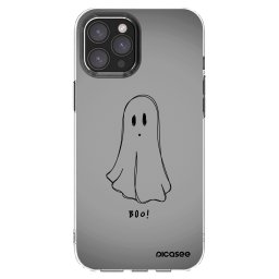 Átlátszó szilikon tok az alábbi mobiltelefonokra Apple iPhone 12 Pro Max - Ghost