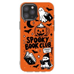 Átlátszó szilikon tok az alábbi mobiltelefonokra Apple iPhone 12 Pro Max - Spooky book club