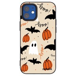 Fekete szilikon tok az alábbi mobiltelefonokra Apple iPhone 12 mini - Halloween 26