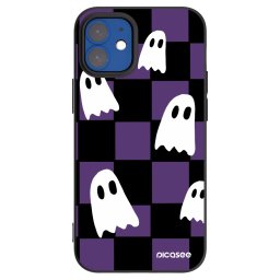Fekete szilikon tok az alábbi mobiltelefonokra Apple iPhone 12 mini - Ghosts