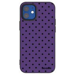 Fekete szilikon tok az alábbi mobiltelefonokra Apple iPhone 12 mini - Flickers 2