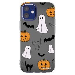 Átlátszó szilikon tok az alábbi mobiltelefonokra Apple iPhone 12 mini - Spooky crew