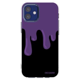 Átlátszó szilikon tok az alábbi mobiltelefonokra Apple iPhone 12 mini - Purple spooky