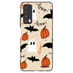 Fekete szilikon tok az alábbi mobiltelefonokra Huawei P Smart 2021 - Halloween 26