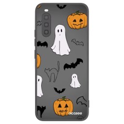 Fekete szilikon tok az alábbi mobiltelefonokra Sony Xperia 10 II - Spooky crew