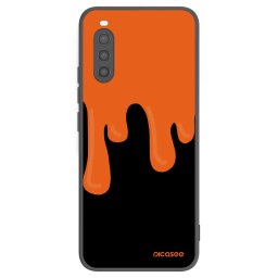 Fekete szilikon tok az alábbi mobiltelefonokra Sony Xperia 10 II - Orange spooky