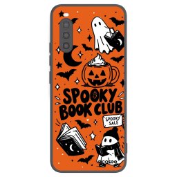Fekete szilikon tok az alábbi mobiltelefonokra Sony Xperia 10 II - Spooky book club