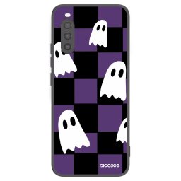 Fekete szilikon tok az alábbi mobiltelefonokra Sony Xperia 10 II - Ghosts