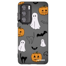 Fekete szilikon tok az alábbi mobiltelefonokra Huawei P40 - Spooky crew