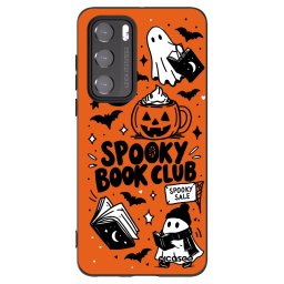 Fekete szilikon tok az alábbi mobiltelefonokra Huawei P40 - Spooky book club