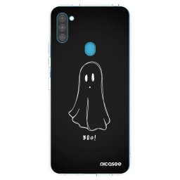 Átlátszó szilikon tok az alábbi mobiltelefonokra Samsung Galaxy M11 - Ghost 2