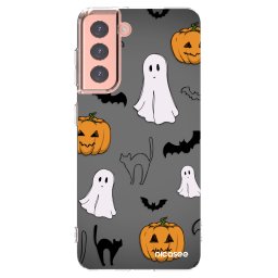 Átlátszó szilikon tok az alábbi mobiltelefonokra Samsung Galaxy S21 5G G991B - Spooky crew