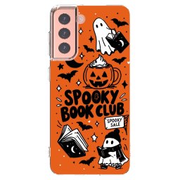 Átlátszó szilikon tok az alábbi mobiltelefonokra Samsung Galaxy S21 5G G991B - Spooky book club