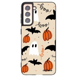 Fekete szilikon tok az alábbi mobiltelefonokra Samsung Galaxy S21 5G G991B - Halloween 26