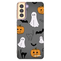 Átlátszó szilikon tok az alábbi mobiltelefonokra Samsung Galaxy S21+ 5G G996F - Spooky crew