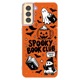 Átlátszó szilikon tok az alábbi mobiltelefonokra Samsung Galaxy S21+ 5G G996F - Spooky book club