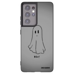 Fekete szilikon tok az alábbi mobiltelefonokra Samsung Galaxy S21 Ultra 5G G998B - Ghost