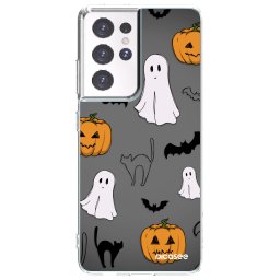 Átlátszó szilikon tok az alábbi mobiltelefonokra Samsung Galaxy S21 Ultra 5G G998B - Spooky crew