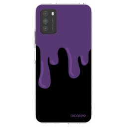 Átlátszó szilikon tok az alábbi mobiltelefonokra Xiaomi Poco M3 - Purple spooky