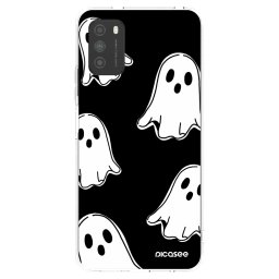 Átlátszó szilikon tok az alábbi mobiltelefonokra Xiaomi Poco M3 - Black ghosts