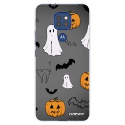 Átlátszó szilikon tok az alábbi mobiltelefonokra Motorola Moto G9 Play - Spooky crew