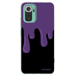 Átlátszó szilikon tok az alábbi mobiltelefonokra Xiaomi Redmi Note 10 Pro - Purple spooky
