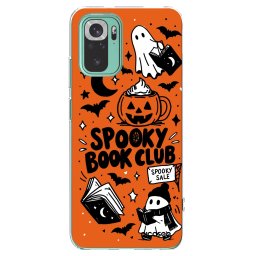Átlátszó szilikon tok az alábbi mobiltelefonokra Xiaomi Redmi Note 10 Pro - Spooky book club