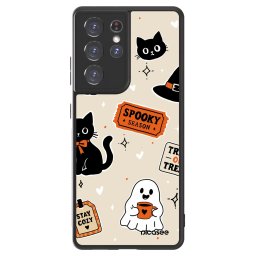 ULTIMATE CASE Samsung Galaxy S21 Ultra 5G G998B - készülékre - Halloween stickers