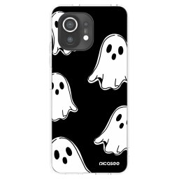 Átlátszó szilikon tok az alábbi mobiltelefonokra Xiaomi Mi 11 - Black ghosts