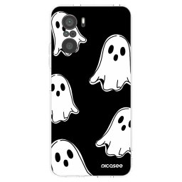 Átlátszó szilikon tok az alábbi mobiltelefonokra Xiaomi Poco F3 - Black ghosts