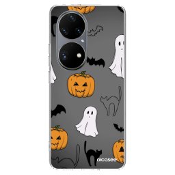 Átlátszó szilikon tok az alábbi mobiltelefonokra Huawei P50 - Spooky crew