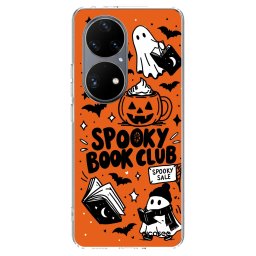 Átlátszó szilikon tok az alábbi mobiltelefonokra Huawei P50 - Spooky book club