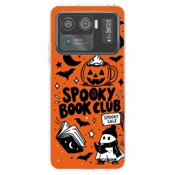 Átlátszó szilikon tok az alábbi mobiltelefonokra Xiaomi Mi 11 Ultra - Spooky book club