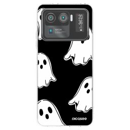 Átlátszó szilikon tok az alábbi mobiltelefonokra Xiaomi Mi 11 Ultra - Black ghosts