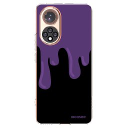 Átlátszó szilikon tok az alábbi mobiltelefonokra Huawei Nova 9 - Purple spooky