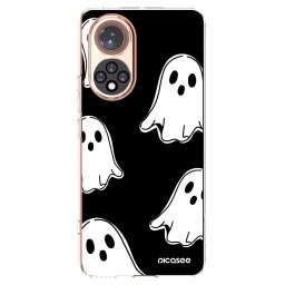 Átlátszó szilikon tok az alábbi mobiltelefonokra Huawei Nova 9 - Black ghosts