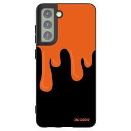 Fekete szilikon tok az alábbi mobiltelefonokra Samsung Galaxy S21 FE 5G - Orange spooky