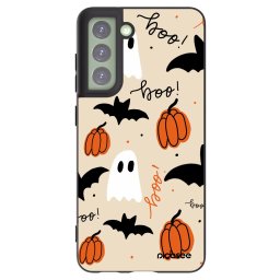 Fekete szilikon tok az alábbi mobiltelefonokra Samsung Galaxy S21 FE 5G - Halloween 26