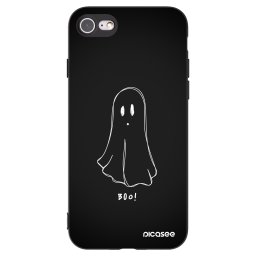 Fekete szilikon tok az alábbi mobiltelefonokra Apple iPhone SE 2022 - Ghost 2