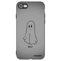 Fekete szilikon tok az alábbi mobiltelefonokra Apple iPhone SE 2022 - Ghost