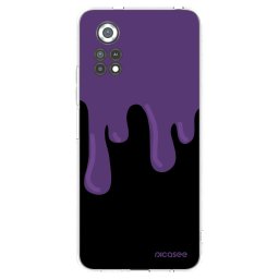 Átlátszó szilikon tok az alábbi mobiltelefonokra Xiaomi Poco X4 Pro 5G - Purple spooky