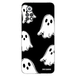 Átlátszó szilikon tok az alábbi mobiltelefonokra Xiaomi Poco X4 Pro 5G - Black ghosts