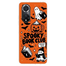 Átlátszó szilikon tok az alábbi mobiltelefonokra Huawei Nova 9 SE - Spooky book club