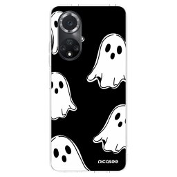 Átlátszó szilikon tok az alábbi mobiltelefonokra Huawei Nova 9 SE - Black ghosts