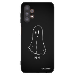Fekete szilikon tok az alábbi mobiltelefonokra Samsung Galaxy A13 4G A135 - Ghost 2
