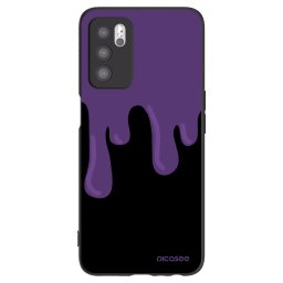 Fekete szilikon tok az alábbi mobiltelefonokra OPPO A16 - Purple spooky