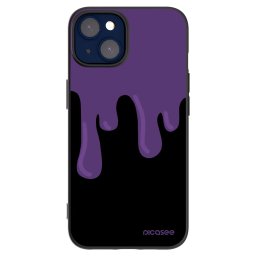 Fekete szilikon tok az alábbi mobiltelefonokra Apple iPhone 14 - Purple spooky
