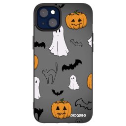 Fekete szilikon tok az alábbi mobiltelefonokra Apple iPhone 14 Plus - Spooky crew