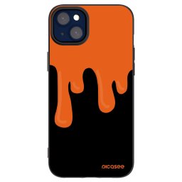 Fekete szilikon tok az alábbi mobiltelefonokra Apple iPhone 14 Plus - Orange spooky