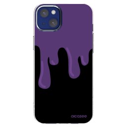 Átlátszó szilikon tok az alábbi mobiltelefonokra Apple iPhone 14 Plus - Purple spooky